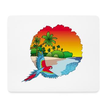 Retour au paradis - Tapis de souris (format paysage) - blanc - Devant