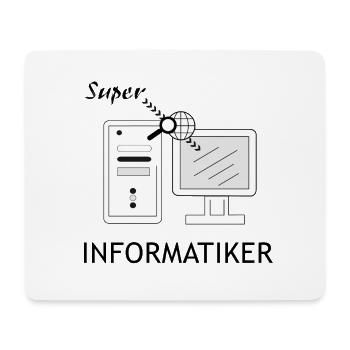 Super Informatiker - Mousepad (Querformat) - Weiß - Vorne