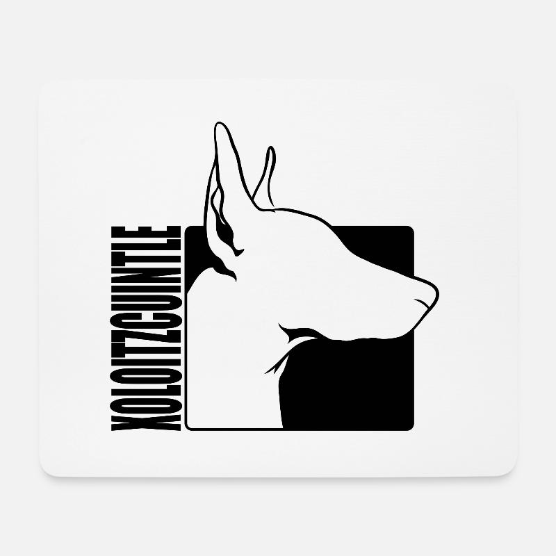 Xoloitzcuintle Profil Hund Hunde Wilsigns - Mousepad (Querformat) - Weiß