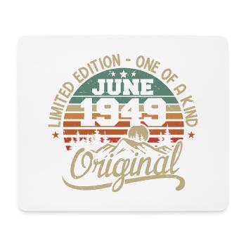 1949 Juni 1949 Original - Juni 1949 Jubiläum - Mousepad (Querformat) - Weiß - Vorne