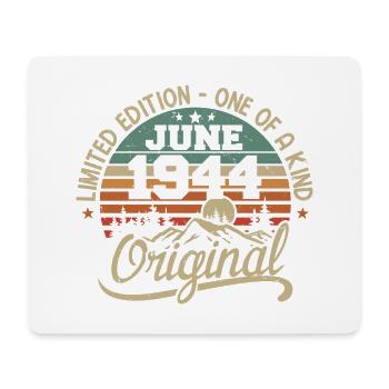 1944 Juni 1944 Original - Juni 1944 Jubiläum - Mousepad (Querformat) - Weiß - Vorne