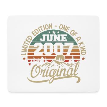 2007 Juni 2007 Original - Juni 2007 Jubiläum - Mousepad (Querformat) - Weiß - Vorne
