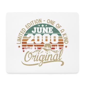2000 Juin 2000 Original - Juin 2000 Anniversaire - Tapis de souris (format paysage) - blanc - Devant