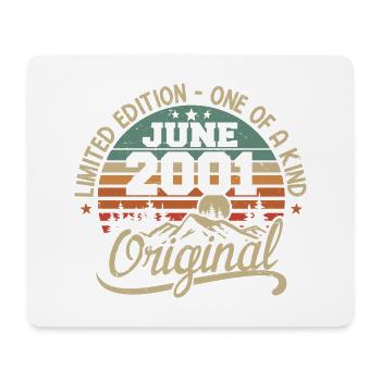 2001 Juin 2001 Original - Juin 2001 Anniversaire - Tapis de souris (format paysage) - blanc - Devant