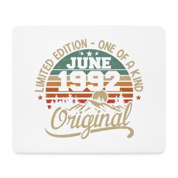 1992 June 1992 Original - June 1992 Anniversary - Mouse Pad (horizontal) - white - Front
