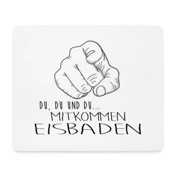 eisbader winterbader eischwimmen eisbademeister - Mousepad (Querformat) - Weiß - Vorne