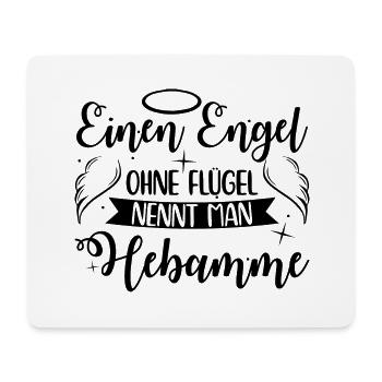 Hebammen Sprüche | Hebamme Geburtshelfer Geschenke - Mousepad (Querformat) - Weiß - Vorne