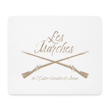 Les Marches de l'Entre-Sambre-et-Meuse - Tapis de souris (format paysage) - blanc - Devant