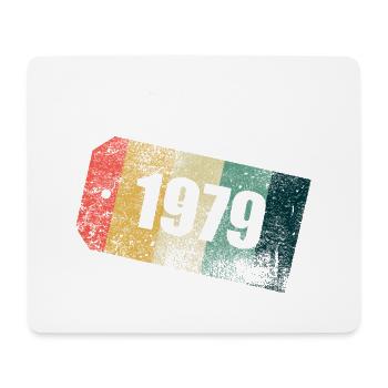 Vintage 1979 Stripe Day Grunge - Mouse Pad (horizontal) - white - Front