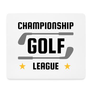 Championship golf league (golf clubs, stars) - Mouse Pad (horizontal) - white - Front