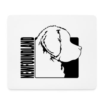Newfoundland Profile Dogs Dog Wilsigns - Tapis de souris (format paysage) - blanc - Devant