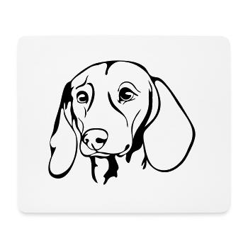 DACKEL DACHSHUND Teckel hunting dogs Wilsigns - Mouse Pad (horizontal) - white - Front