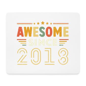 Millésime Légende 2018 Cadeau de 2018 - Né en 2018 - Tapis de souris (format paysage) - blanc - Devant