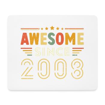 Vintage Legend 2008 Geschenk von 2008 - Jahrgang 2008 - Mousepad (Querformat) - Weiß - Vorne