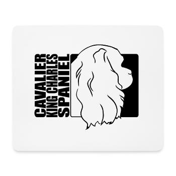 Cavalier King Charles Spaniel Profil Chien Wilsigns - Tapis de souris (format paysage) - blanc - Devant