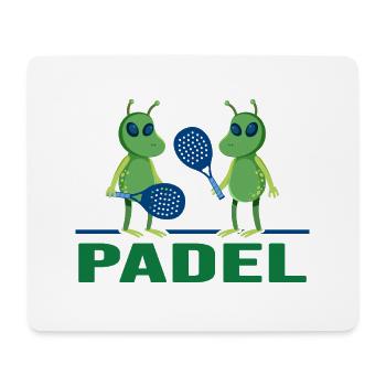 Padel Padel Joueur de tennis Padel Paddle Padel - Tapis de souris (format paysage) - blanc - Devant