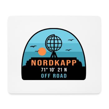 Nordkapp norway off road - Tapis de souris (format paysage) - blanc - Devant