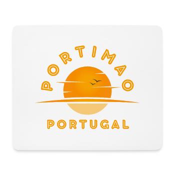 Portimao Portugal Sunset Emblem - Mouse Pad (horizontal) - white - Front