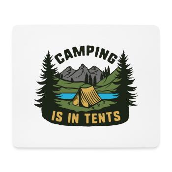 Le camping est dans des tentes - Tapis de souris (format paysage) - blanc - Devant