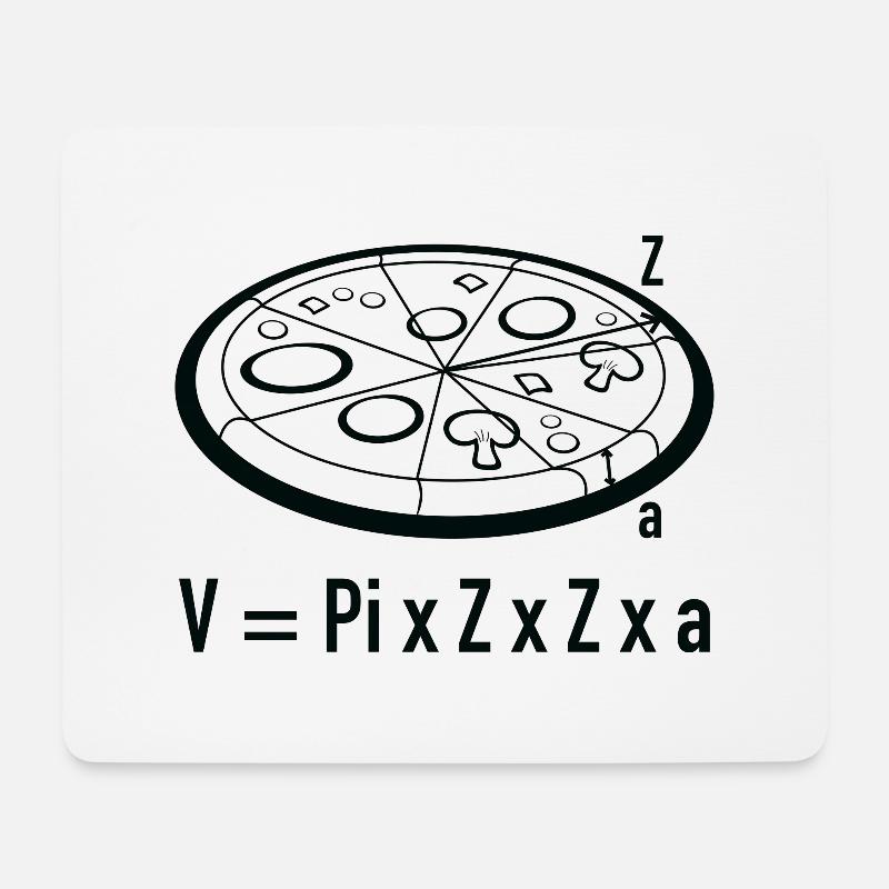 Pizza Math - Mouse Pad (horizontal) - white