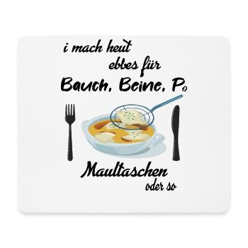 Maultaschen Schwäbisch Schwaben Essen Spruch - Mousepad (Querformat) - Weiß - Vorne