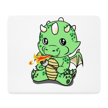 Dragon Dragon Mythical Creatures Children Baby - Mouse Pad (horizontal) - white - Front