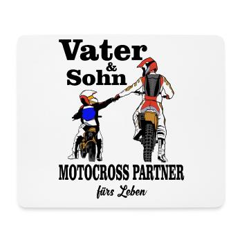 Motorrad Motorradfahren Motocross Partner - Mousepad (Querformat) - Weiß - Vorne