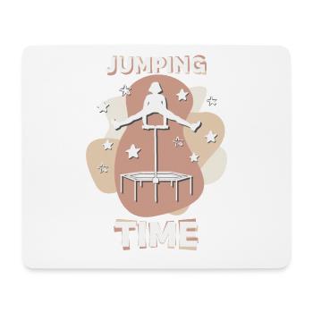 Jumping Time, Jumping Fitness - Tapis de souris (format paysage) - blanc - Devant