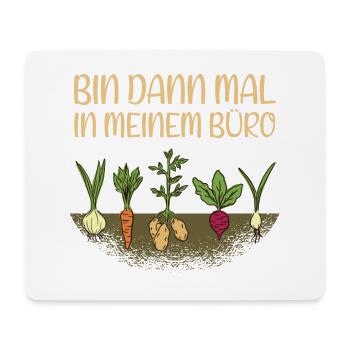 Garten Mein Büro Hobbygärtner Gärtner - Mousepad (Querformat) - Weiß - Vorne