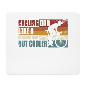 Bike dad, just much cooler - Mouse Pad (horizontal) - white - Front