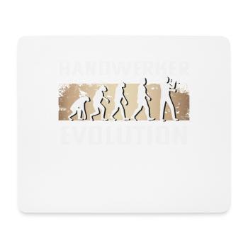 Handwerker Evolution - Mousepad (Querformat) - Weiß - Vorne