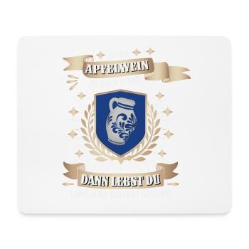 Hessischer Äppler, Apfelwein - Mousepad (Querformat) - Weiß - Vorne
