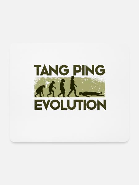 Tang Ping Evolution - Mousepad (Querformat) - Weiß