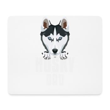 Husky dad, dog dad - Mouse Pad (horizontal) - white - Front