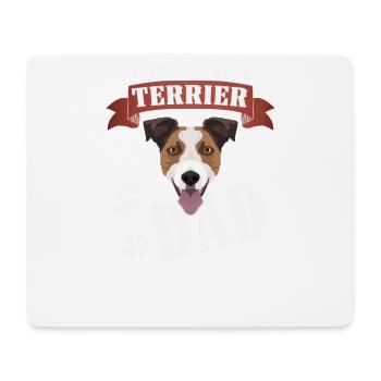 Jack Russell Terrier Dad, Hundepapa - Mousepad (Querformat) - Weiß - Vorne
