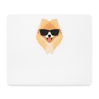 Mein Zwergspitz ist der Coolste - Mousepad (Querformat) - Weiß - Vorne