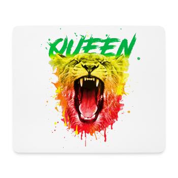 Lion Löwe Queen Königin Selbstbewusst Geschenk - Mousepad (Querformat) - Weiß - Vorne