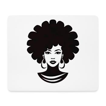 Afro Hair African Soul 70s 80s Funk Melanin für - Mousepad (Querformat) - Weiß - Vorne