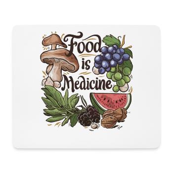 Food is Medicine Fruits and Vegetables - Mousepad (Querformat) - Weiß - Vorne
