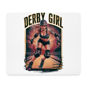 Rollschuhfahren für einen Rollschuhfahrerin - Mousepad (Querformat) - Weiß - Vorne