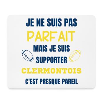 Supporter Clermontois Rugby - Tapis de souris (format paysage) - blanc - Devant