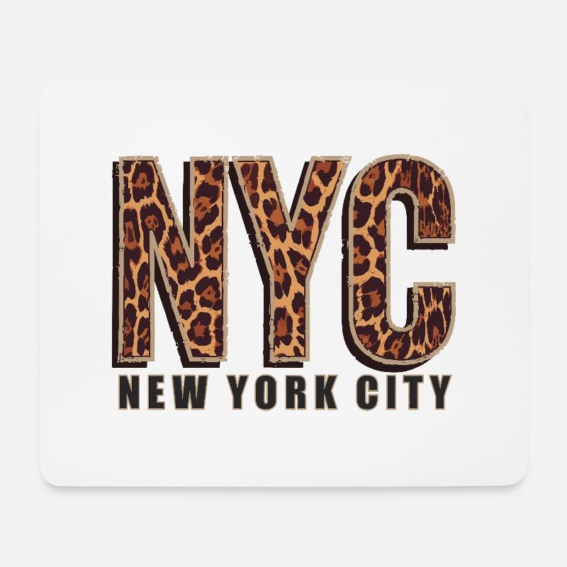 New York City Skyline - Mousepad (Querformat) - Weiß