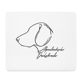 Alpine Dachsbracke Profil Chiens Chien - Tapis de souris (format paysage) - blanc - Devant
