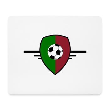 Blason Portugal football - Tapis de souris (format paysage) - blanc - Devant