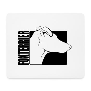 Kurzhaar Foxterrier Profil Wilsigns Hunde Hund - Mousepad (Querformat) - Weiß - Vorne