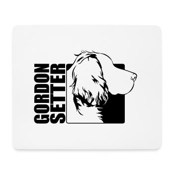 Gordon Setter Profil Hunde Hund Wilsigns - Mousepad (Querformat) - Weiß - Vorne