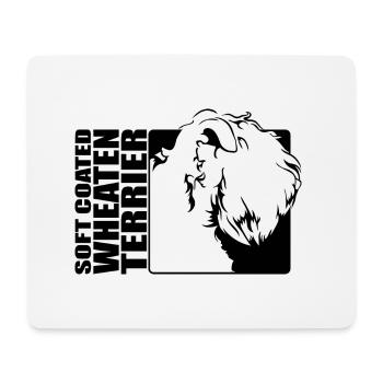 Soft Coated Wheaten Terrier Profil Hunde Wilsigns - Mousepad (Querformat) - Weiß - Vorne