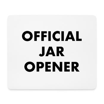Official Jar Opener - Mouse Pad (horizontal) - white - Front