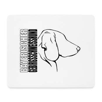 BAYERISCHER GEBIRGSSCHWEISSHUND Profil Hunde Hund - Mousepad (Querformat) - Weiß - Vorne