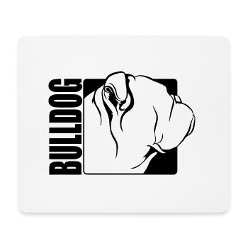 Bulldog Profile Dogs Dog Wilsigns - Mouse Pad (horizontal) - white - Front